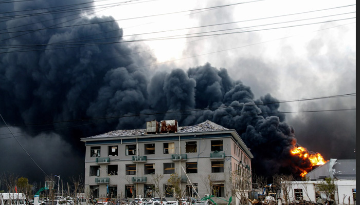 चीन में रासायनिक विस्फोट के संबंध में 17 और लोग हिरासत में