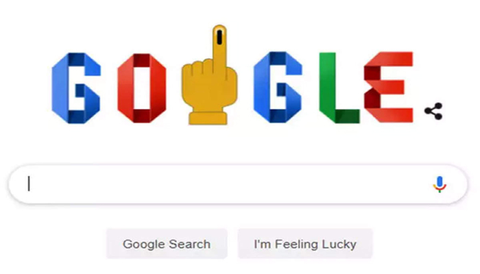 गूगल अपने डूडल के जरिए कर रहा वोटर्स को जागरूक