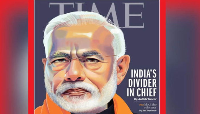 TIME मैगजीन ने PM मोदी को लेकर छापा विवादित कवर फोटो,बताया डिवाइडर इन चीफ