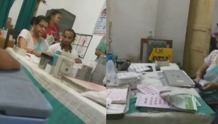 गोरखपुर: टीकाकरण के लिए रुपए वसूल रही महिला स्वास्थ्यकर्मी, VIDEO वायरल