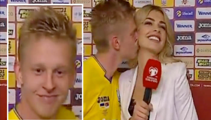 फुटबॉलर ने इंटरव्यू के दौरान महिला पत्रकार को किया KISS, Video वायरल