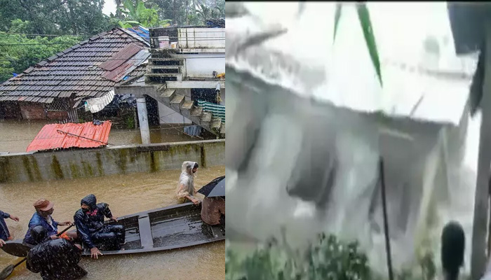 बाढ़ का कहर: देखते ही देखते कुछ ही सेकेण्ड में बह गया स्कूल, देखें वीडियों