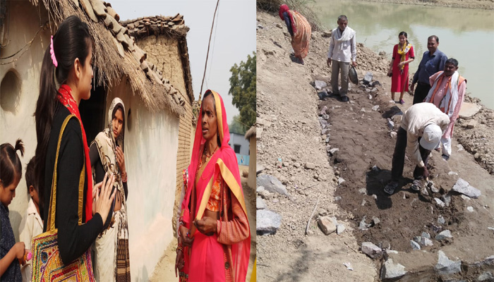 महिला ने दारोगा की नौकरी छोड़ पूरे गाँव को दिखाई दारोगागिरी