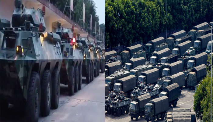 क्या कोई बड़ा ऐक्शन लेने जा रही है सरकार? टैंक, ट्रक और हथियार के साथ तैयार सेना