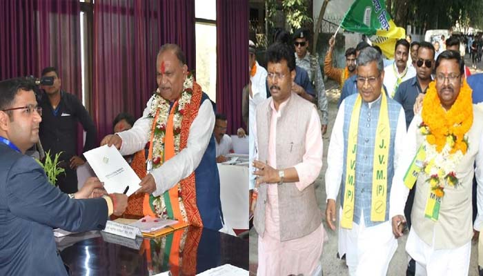 झारखण्ड चुनाव 2019: बाबूलाल समेत इन दिग्‍गजों ने किया पर्चा दाखिल, देखें तस्‍वीरें