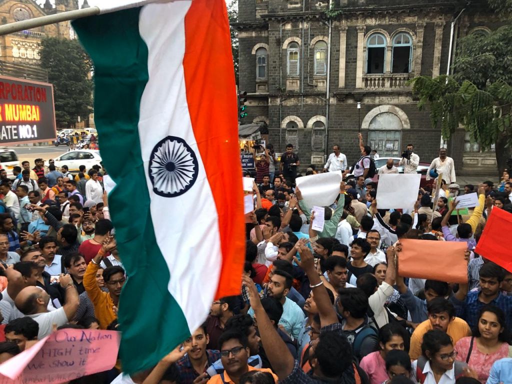 नागरिकता संशोधन कानून के समर्थन में अखिल भारतीय विद्यार्थी परिषद एवं अन्य संगठनों का मुंबई में मार्च
