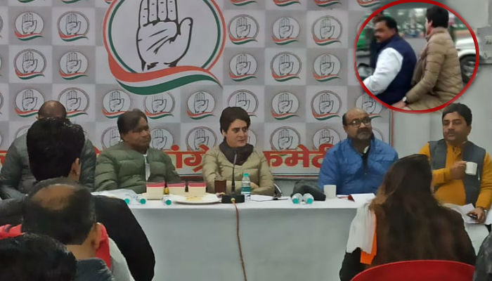Priyanka Gandhi Meet in Lucknow Congress office