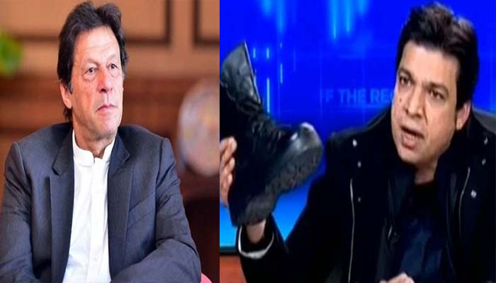 टीवी शो में जूता लेकर पहुंचे इमरान खान के मंत्री, किया ऐसा करनामा, लग गया बैन