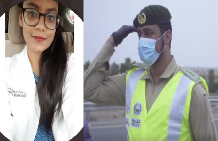 दुबई पुलिस ने किया कोरोना वारियर को सैल्यूट, भावुक हुईं भारतीय डॉक्टर