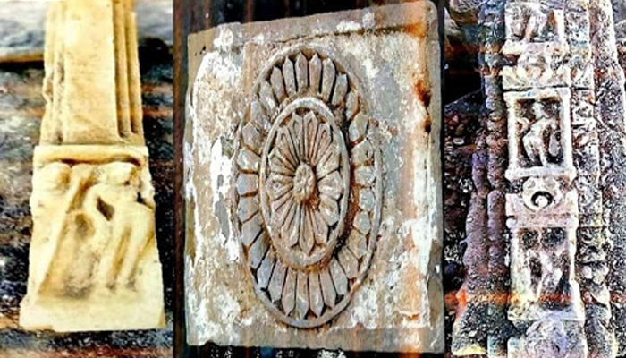 रामजन्मभूमि परिसर में मिलीं प्राचीन मूर्तियां, शिवलिंग और खंडित स्तंभ