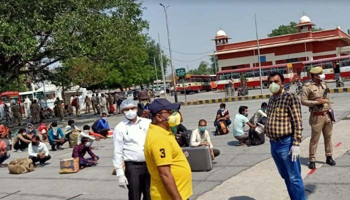 कानपुर सेंट्रल पहुंची 1265 प्रवासी श्रमिकों से भरी साबरमती एक्सप्रेस