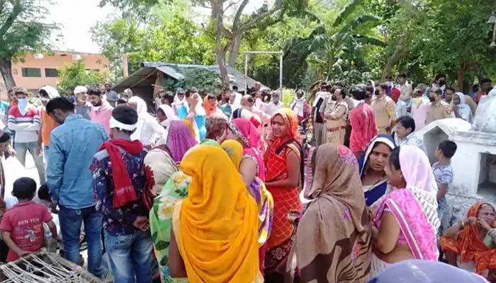 हत्यारों की गिरफ्तारी के एवं हत्या का मुकदमा लिखने के बाद हुआ मृतक का दाह-संस्कार