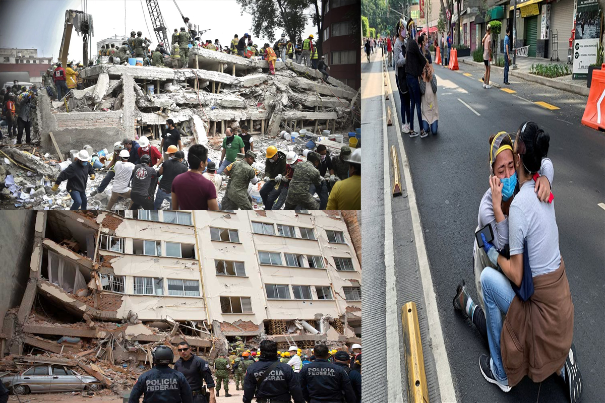 धरती खिसकी: भूकंप से गिरी इमारते हुआ भारी नुकसान, देखें मौत का मंजर