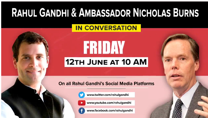 Live: US के पूर्व मंत्री निकोलस बर्न्स संग राहुल गांधी की कोरोना संकट पर चर्चा
