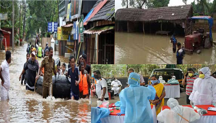 बिहार में कोरोना और बाढ़ की दोहरी मार, सारण बांध टूटने से हालात भयावह