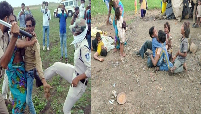 MP पुलिस की बर्बरता: देखिए रूह कंपाने वाली पिटाई की तस्वीरें, देश में मचा बवाल