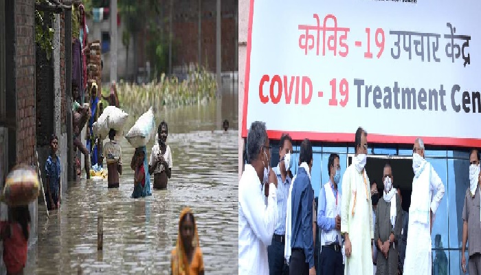 बिहार में बाढ़ व कोरोना से निपटने के लिए युद्ध स्तर पर जुटी सरकार