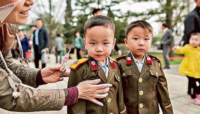 उतरी कोरिया के बच्चों की फाइल फोटो 