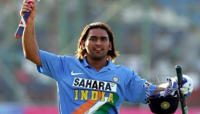 Dhoni With Long Hair
