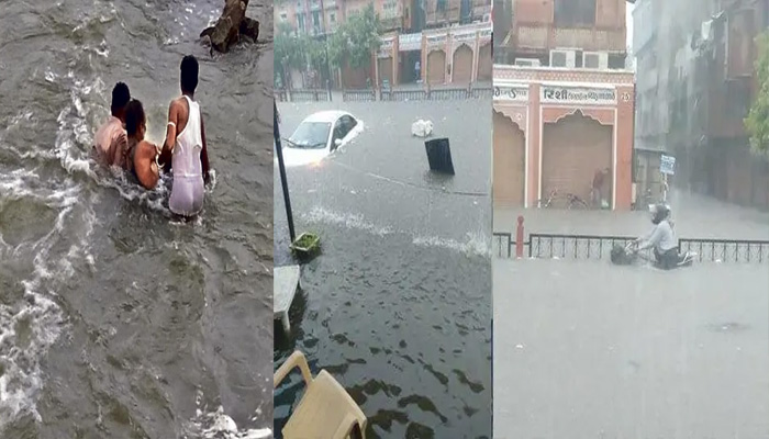 बारिश लाई तबाही: समुद्र बन गया ये राज्य, सड़कों पर डूबते दिखे लोग