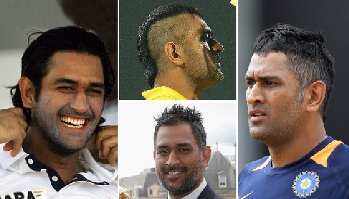 MS Dhoni Hair Style