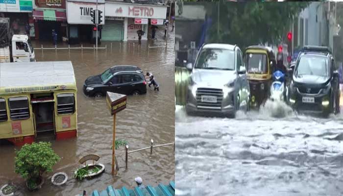 डूब गई मुंबई: जलभराव से रेल और यातायात हुए बाधित, जारी हुआ अलर्ट