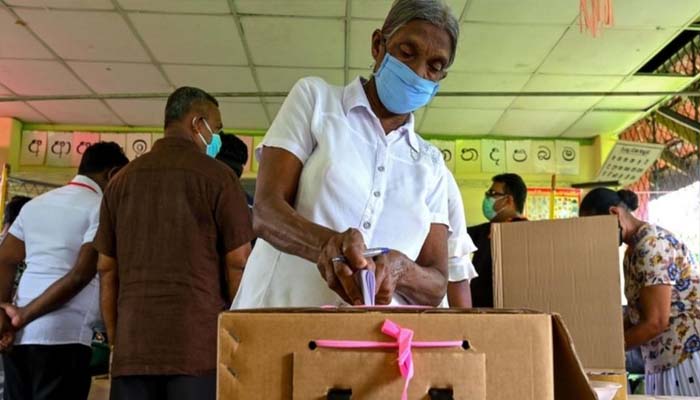 श्रीलंका में हुए संसदीय चुनाव की फ़ाइल फोटो 