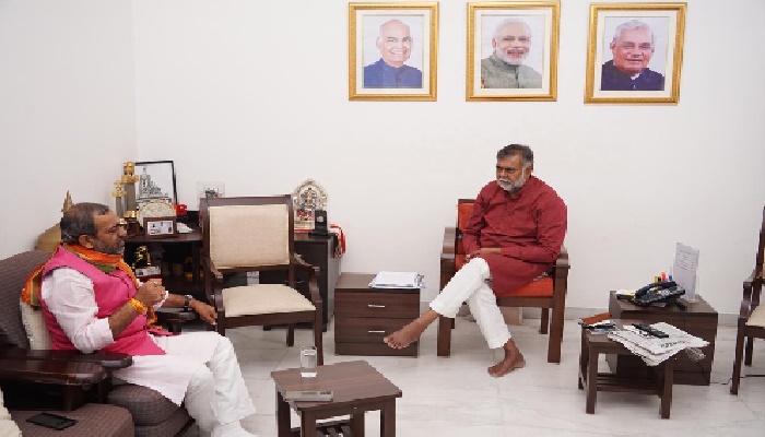 Sunil Bharala Met Cabinate Minister Prahalad Singh Patel