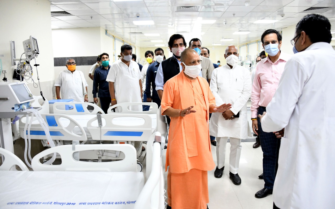 UP CM Yogi Adityanath inaugurates new COVID-19 hospital in Gorakhpur