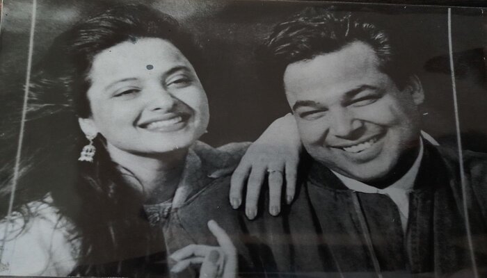 rekha with husband 