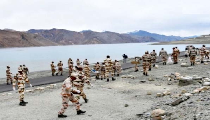 Indian Army On Pangonk Jheel