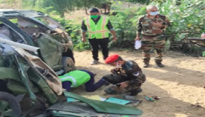 Rajasthan bikaner road-accident 2 senior army officers killed