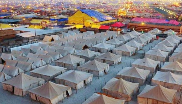 Tent city like prayagraj setup in Haridwar kumbh