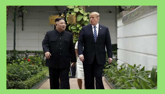Us President Donald Trump AND Kim