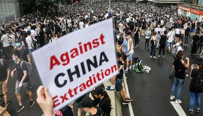China arrested hongkong protestors action against Taiwan 