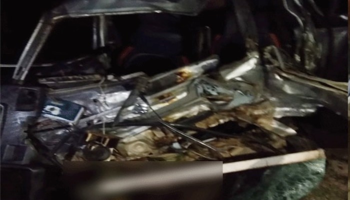 rajasthan road accident 7 killed as van collides head on with trailer