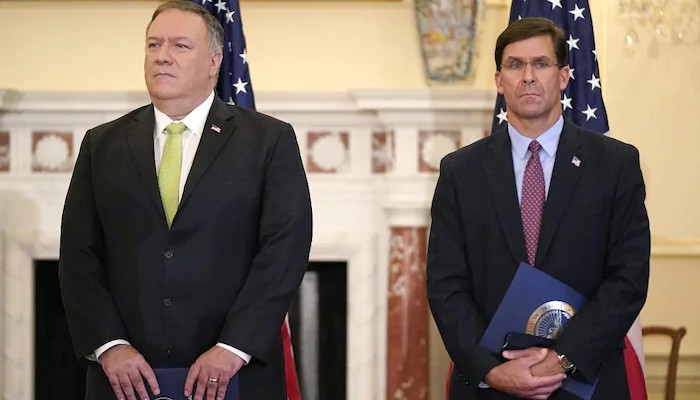 Indo-US 2+2 dialogue American ministers Mike Pompeo, Mark Esper visit India