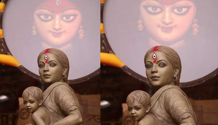 नवरात्रि में यहां दिखीं मां दुर्गा, ये रूप देख भावुक हुए सभी श्रद्धालु
