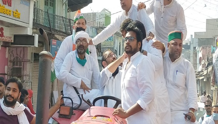 मुजफ्फरनगर के बुढाना में किसानों की ट्रैक्टर रैली में पहुंचे अजय लल्लू, भाजपा को ललकारा