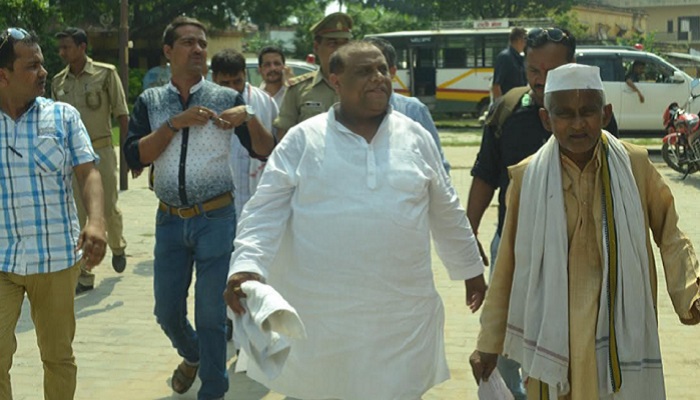 dharmveer arya with a leader