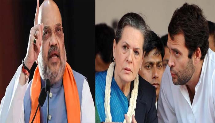 गृह मंत्री अमित शाह का गुपकार गैंग पर वार, सोनिया और राहुल से पूछे ये तीखे सवाल
