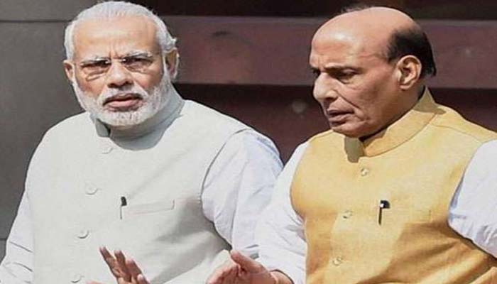 Rajnath Singh and Narendra Modi