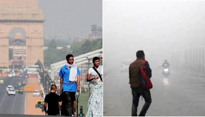 दिल्ली में लोगों की बढ़ी मुसीबत: जानलेवा हुआ प्रदूषण, ठंड ने तोड़ा रिकाॅर्ड