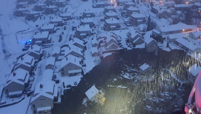 Norway landslide Houses buried in Gjerdrum mud 12 people still missing