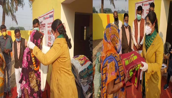 कानपुर देहात: CDO ने मनरेगा दिवस पर मजदूरों को किया सम्मानित, बांटे कंबल
