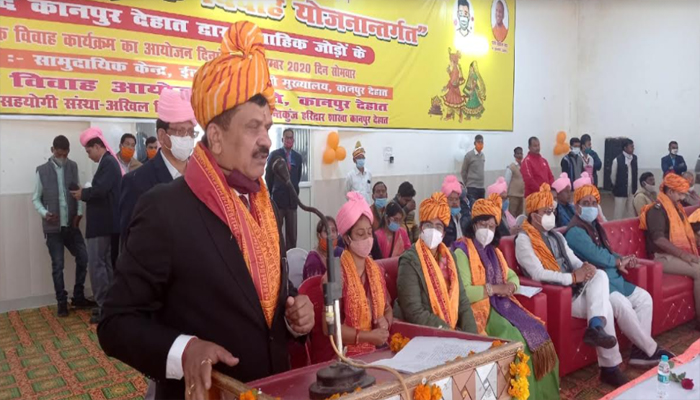 कानपुर देहात: मुख्यमंत्री सामूहिक विवाह हुआ संपन्न, 66 जोड़े बंधे वैवाहिक जीवन में