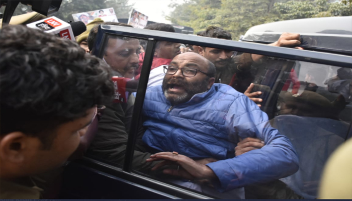 Ajay Kumar Lallu गिरफ्तार: विधान भवन जा रहे थे प्रदेश अध्यक्ष, पुलिस ने उठाया