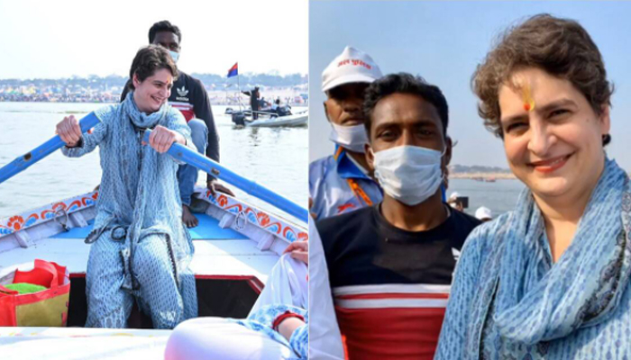 प्रियंका गांधी ने नाव खेना सिखाने वाले सुजीत निषाद को किया याद, दिया सियासी संदेश