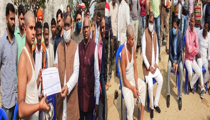 जौनपुर सड़क हादसा: मृतिकों के घर पहुंचे राज्यमंत्री, दी पांच लाख की सहायता धनराशि