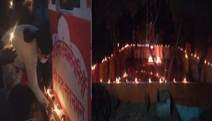 कानपुर देहात: CDO ने शहीद स्मारक का किया दौरा, दीप जलाकर शहीदों को किया याद